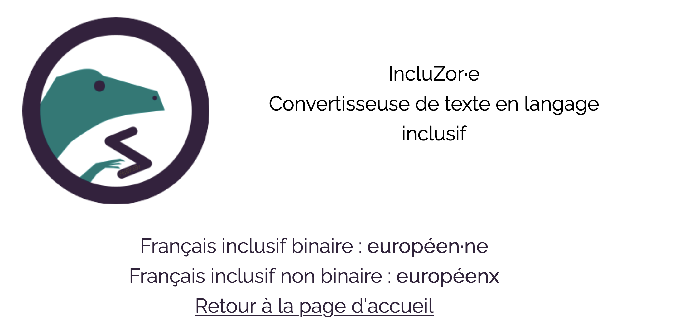 screenshot of the website